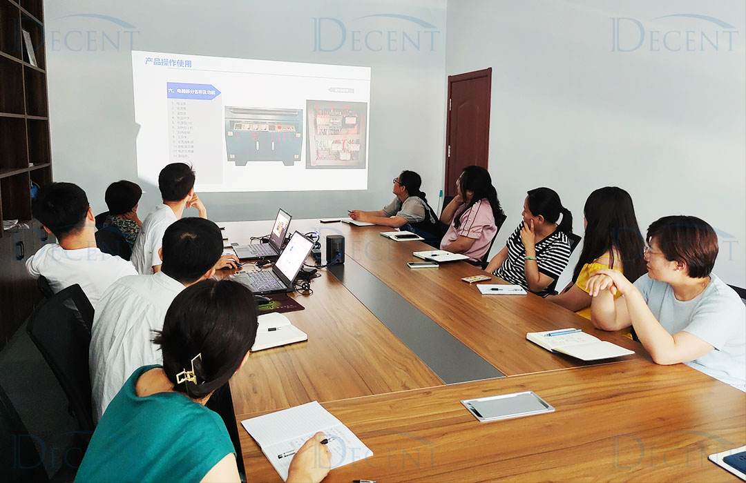 Qingdao Decent Group Held Product Training activities Qingdao Decent Group Held Product Training activities