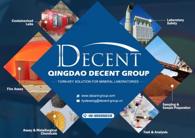 Qingdao Decent Group logo and 6 business segments